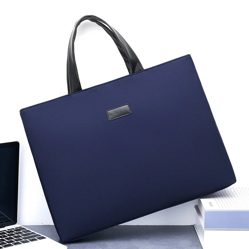 Guangzhou Fuliya Industry Co.,Ltd C-81254 Business laptop handbag, water-resistant and durable, large capacity with compartments, back zipper pocket, reinforced corners, and comfortable handle - for office, business trips, and commuting.
