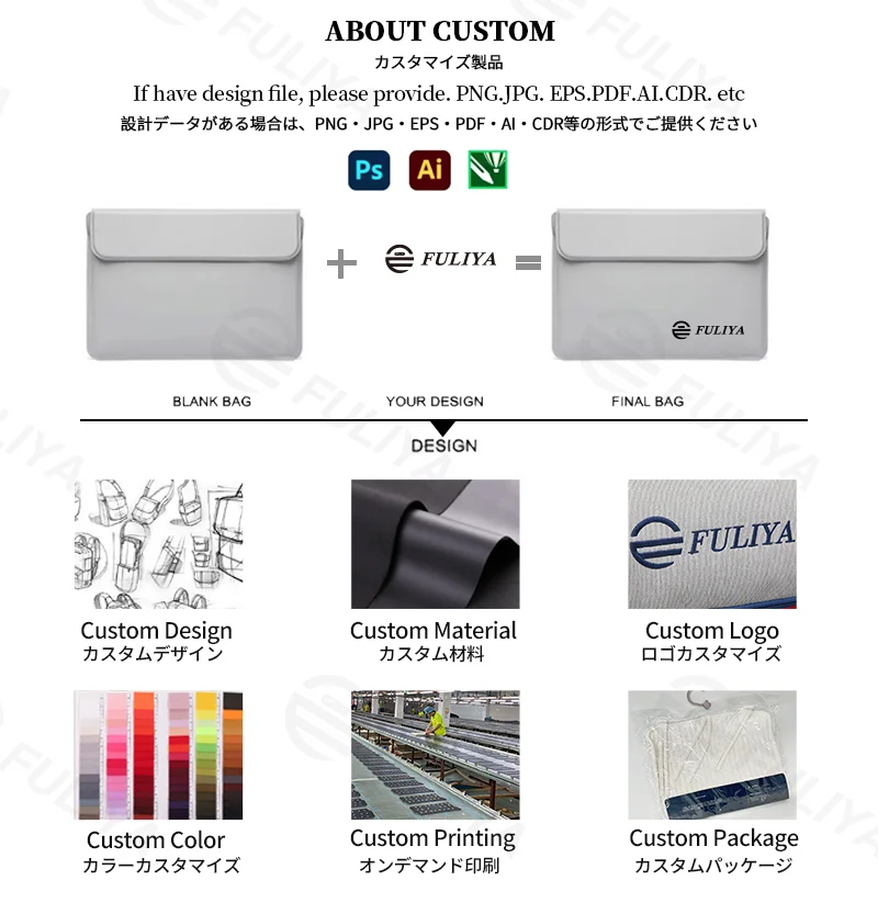 Guangzhou Fuliya Industry Co.,Ltd C-81257 2-in-1 laptop sleeve with magnetic foldable stand, doubles as cooling stand and wrist rest, waterproof soft leather, strong magnets - for MacBook, Lenovo, Huawei, etc.