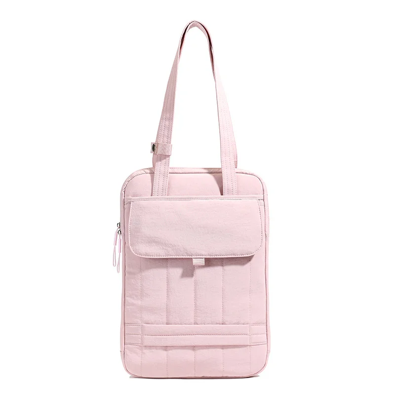 Guangzhou Fuliya Industry Co.,Ltd C-81261 Women's laptop tote bag, hand or shoulder carry, main compartment, front slip pocket, Velcro pocket, and fixed handle - shockproof protection for commuting, office, and daily use.