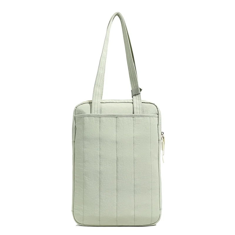 Guangzhou Fuliya Industry Co.,Ltd C-81261 Women's laptop tote bag, hand or shoulder carry, main compartment, front slip pocket, Velcro pocket, and fixed handle - shockproof protection for commuting, office, and daily use.