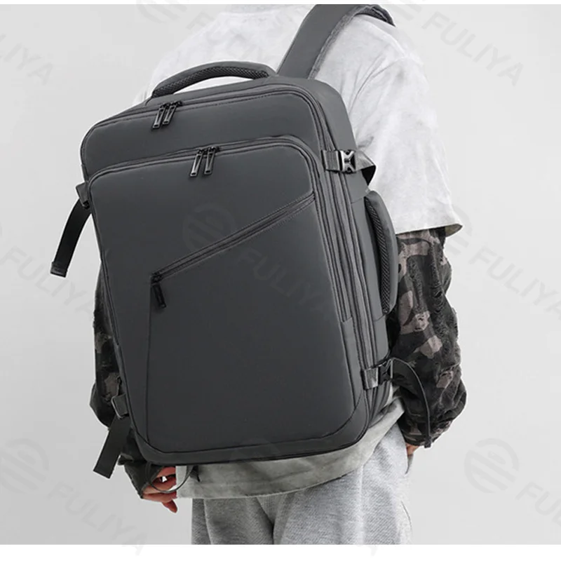 広州富麗雅実業有限会社  C-81264 トラベルリュック、撥水・防傷、180°全開、4cm拡張、PC収納、スーツケースベルト - 出張・通勤・週末旅行に。