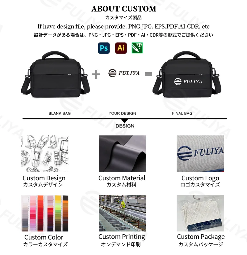 広州富麗雅実業有限会社 C-81268 カジュアルショルダーカメラバッグ、撥水・耐磨耗、パイル裏地、着脱仕切り、メッシュポケット、厚手ハンドル、取り外しショルダー - 一眼レフ・ミラーレス・デイリーに。