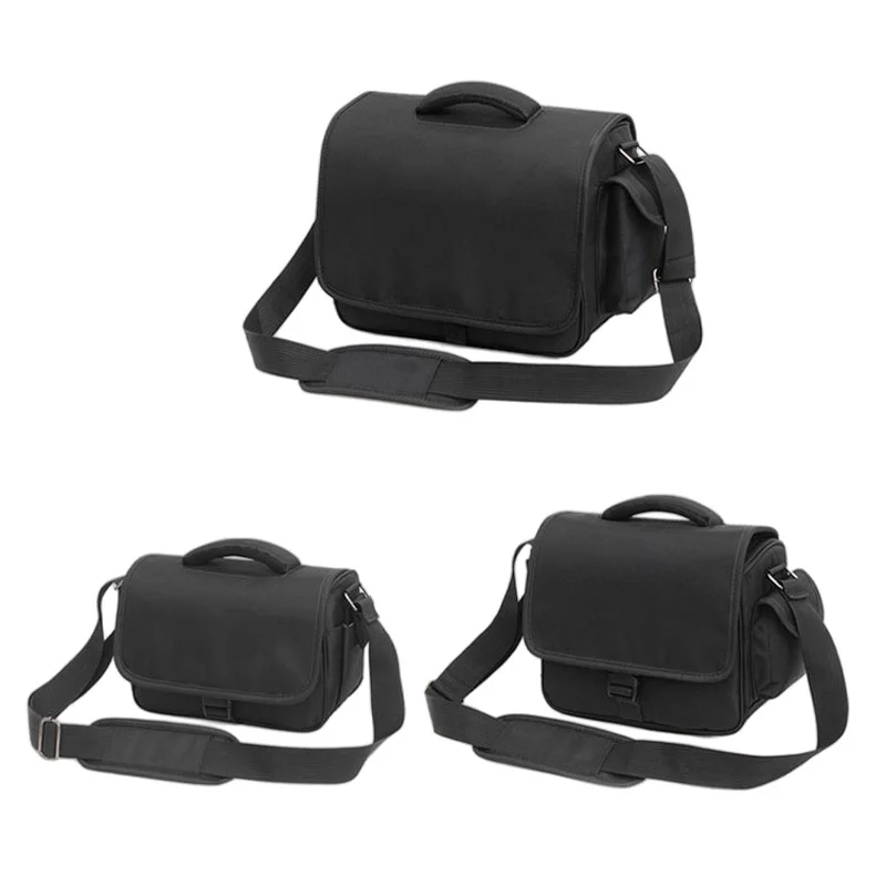 Guangzhou Fuliya Industry Co.,Ltd C-81269 Shoulder camera bag, water-resistant and wear-resistant, large capacity with removable dividers, side pockets, padded handle, and comfortable shoulder strap - for mirrorless, DSLR, and daily photography.