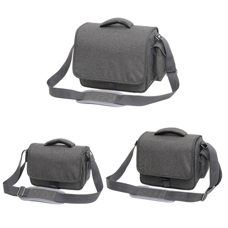 Guangzhou Fuliya Industry Co.,Ltd C-81269 Shoulder camera bag, water-resistant and wear-resistant, large capacity with removable dividers, side pockets, padded handle, and comfortable shoulder strap - for mirrorless, DSLR, and daily photography.