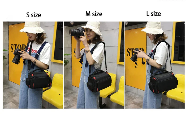 広州富麗雅実業有限会社  C-81270 ショルダーカメラバッグ、撥水・耐磨耗、大容量メイン収納、取り外しショルダー、ゴム底加工、前面ジッパーポケット - 多サイズ、一眼レフ・ミラーレスに。