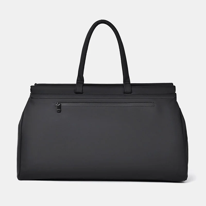 Guangzhou Fuliya Industry Co.,Ltd C-81284 Men's casual travel bag, large capacity with multi-layer storage, front/back zipper pockets, detachable hook, metal buckle, and wet/dry compartment - for commuting, fitness, and travel.