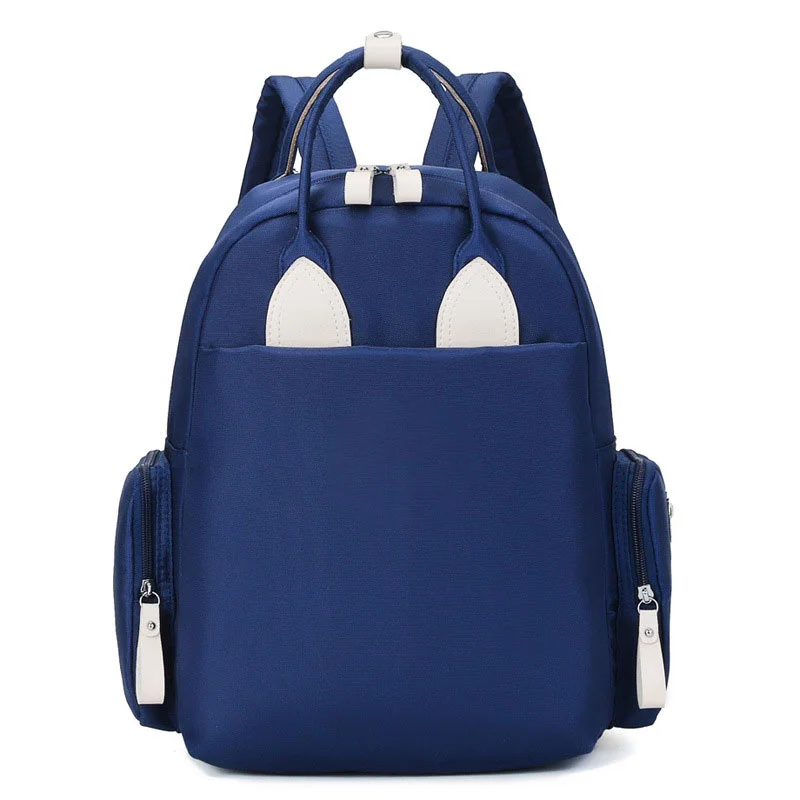Guangzhou Fuliya Industry Co.,Ltd C-81286 Stylish mommy backpack, hand, shoulder, or backpack carry, multi-pocket organization, wet/dry pocket, foil-insulated bottle pocket, side pockets, and luggage strap - for baby outings and travel.