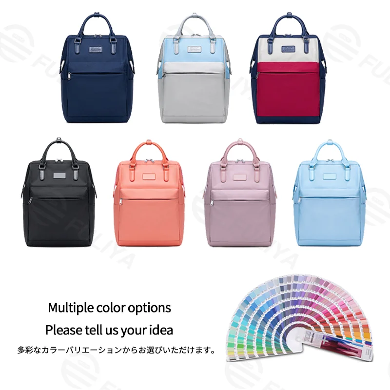 Guangzhou Fuliya Industry Co.,Ltd C-81321 Large-capacity backpack, multi-layer storage, built-in laptop compartment, luggage pass-through sleeve, wide shoulder straps and comfortable handle - suitable for commuting, travel, and daily use.