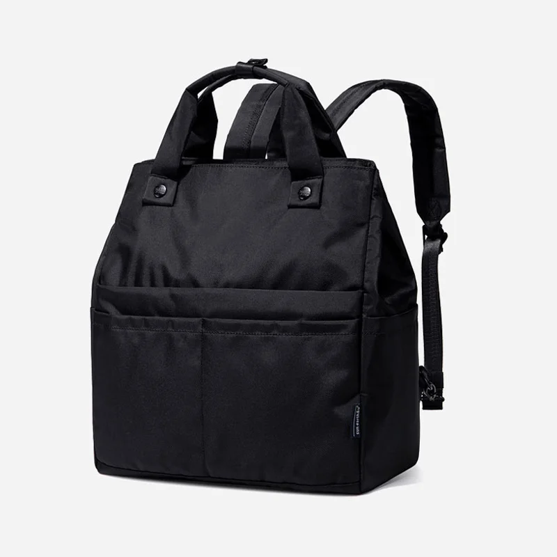 Guangzhou Fuliya Industry Co.,Ltd C-81324 Lightweight large-capacity backpack, crossbody or backpack carry, back zipper pocket conceals straps to convert into a handheld bag, multiple pockets - for business, travel, and casual.