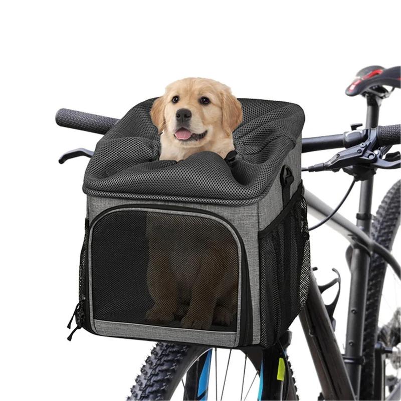 Guangzhou Fuliya Industry Co.,Ltd C-81340 This pet carrier is waterproof and breathable, with 4-way carry (hand, shoulder, crossbody, bike mount), four-sided mesh, easy assembly, and strong load capacity - ideal for travel, cycling, and airline check-in.