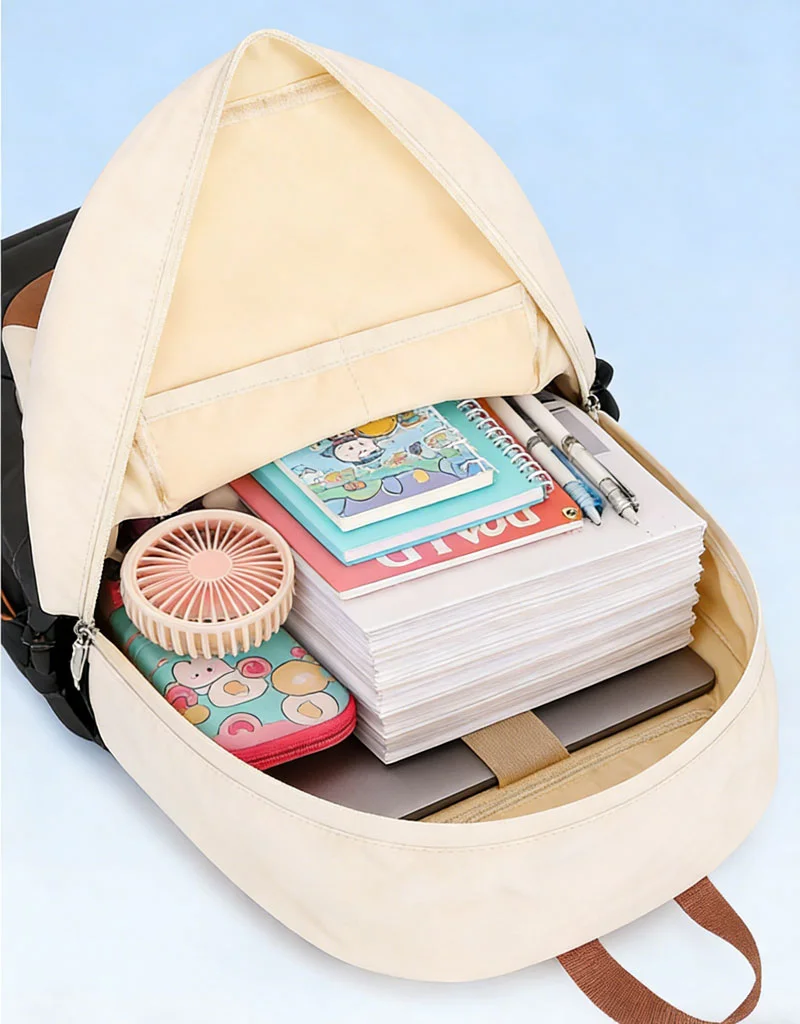 Guangzhou Fuliya Industry Co.,Ltd C-81346 This backpack features durable waterproof fabric, a dedicated laptop compartment, expandable side pockets, multi-functional pockets, and large capacity - ideal for school, commuting, and hiking.