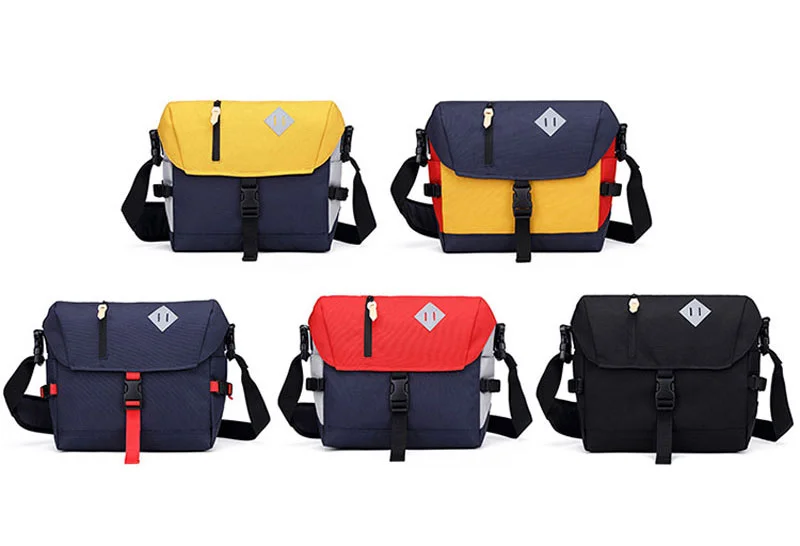 Guangzhou Fuliya Industry Co.,Ltd C-81348 Multi-pocket large-capacity canvas messenger bag, internal dividers for A4, fits laptop and camera, adjustable shoulder strap - ideal for photographers and students.