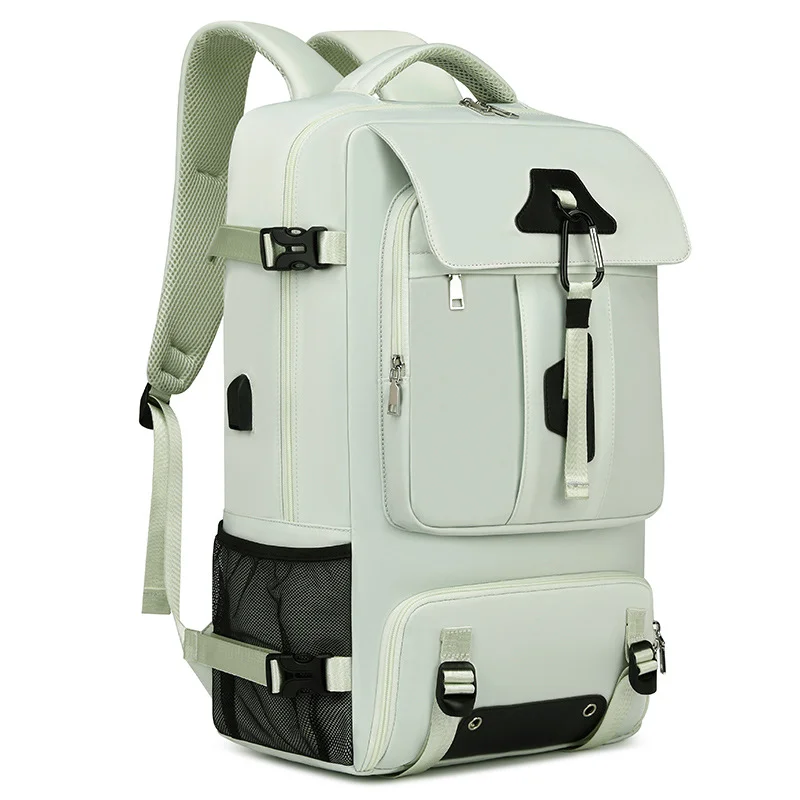 Guangzhou Fuliya Industry Co.,Ltd C-81349 Water-repellent durable fabric, external USB charging port, separate shoe compartment, rear luggage strap, ergonomic load-bearing system - ideal for business trips, commuting, and school.