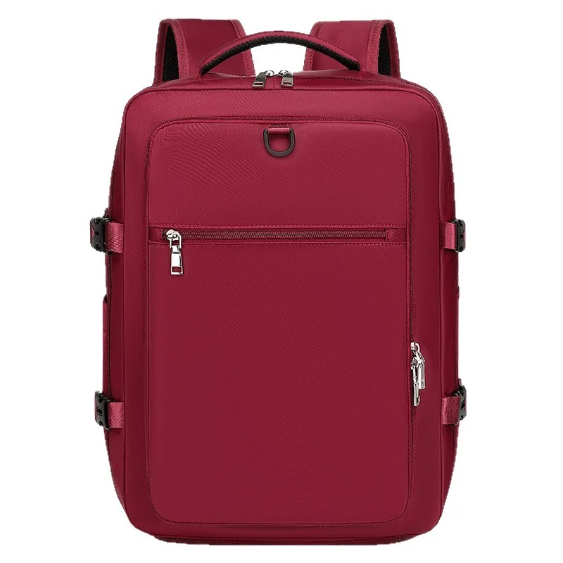 Guangzhou Fuliya Industry Co.,Ltd C-81351 This backpack features waterproof durable fabric, separate shoe and laptop compartments, side expansion (23L to 39L), and a luggage pass-through sleeve - perfect for business trips, travel, school, and daily use.