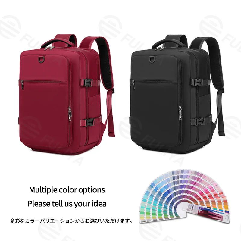 広州富麗雅実業有限会社 C-81351 このバックパックは防水・耐久素材、独立シューズ・PCコンパートメント、サイド拡張機能(23L→39L)、背面スーツケース固定スリーブを備え、出張・旅行・通学・デイリーに最適です。