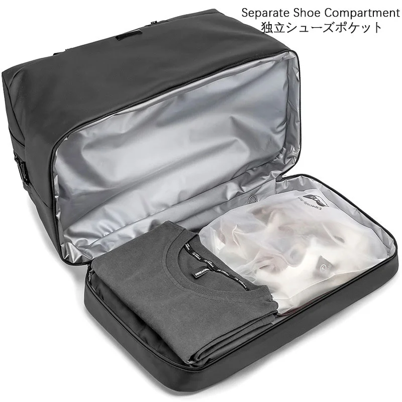 Guangzhou Fuliya Industry Co.,Ltd C-81377 This waterproof gym & travel duffel bag features a separate shoe compartment, wet/dry separation, luggage strap, and multiple pockets - perfect for business trips, travel, and gym.