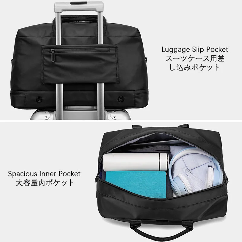 Guangzhou Fuliya Industry Co.,Ltd C-81377 This waterproof gym & travel duffel bag features a separate shoe compartment, wet/dry separation, luggage strap, and multiple pockets - perfect for business trips, travel, and gym.
