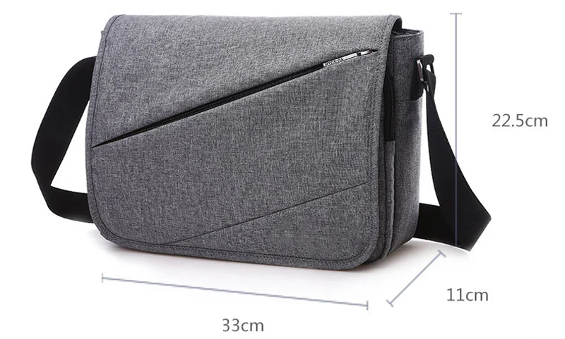 Guangzhou Fuliya Industry Co.,Ltd C-81378 This waterproof canvas crossbody bag is durable, large-capacity with multiple pockets and Velcro closure - perfect for commuting and daily use.