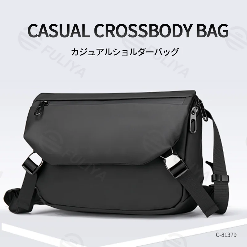 Guangzhou Fuliya Industry Co.,Ltd C-81379 Waterproof and wear-resistant, with multiple large-capacity pockets, thickened honeycomb shoulder strap, and back anti-theft pocket - suitable for commuting, outdoor, and daily use.