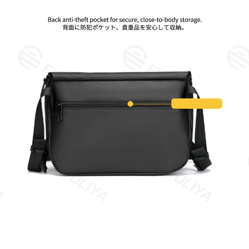 Guangzhou Fuliya Industry Co.,Ltd C-81379 Waterproof and wear-resistant, with multiple large-capacity pockets, thickened honeycomb shoulder strap, and back anti-theft pocket - suitable for commuting, outdoor, and daily use.