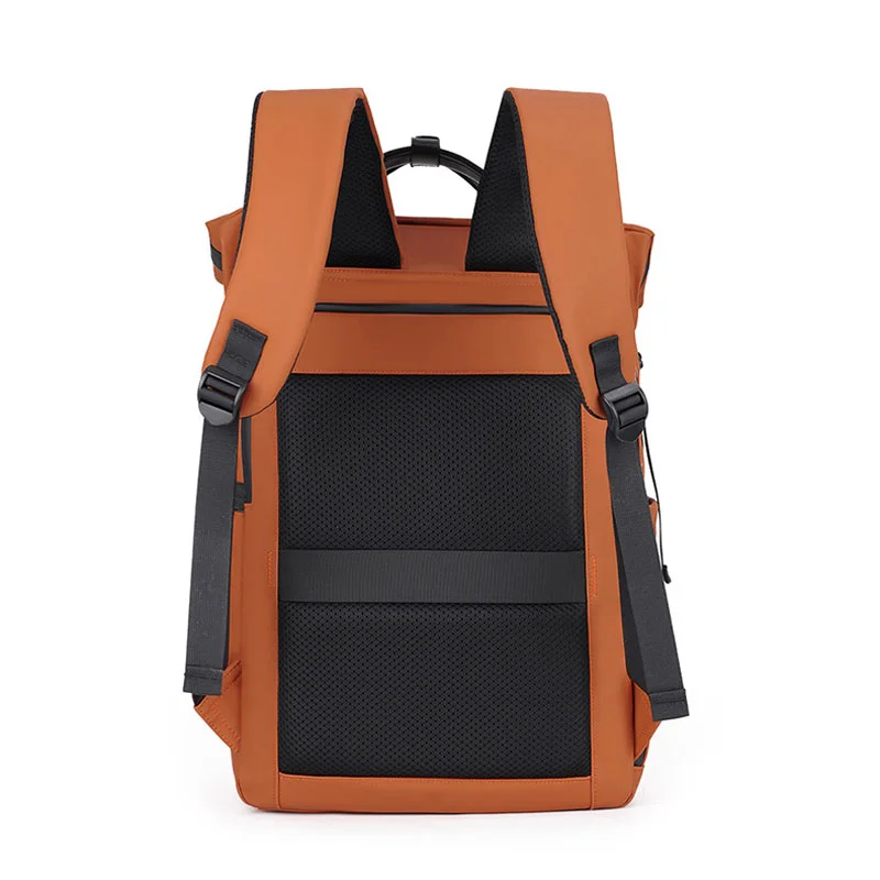Guangzhou Fuliya Industry Co.,Ltd C-81385 This waterproof backpack features multi-compartment large capacity, buckle flap closure, adjustable straps, thickened breathable back panel, and luggage strap - ideal for commuting, travel, and outdoor.