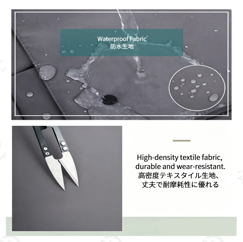 Guangzhou Fuliya Industry Co.,Ltd C-81399 This waterproof laptop sleeve features high-density durable fabric, multi-section storage, metal snap button closure, and 3 sizes (fits 11-15″ laptops) - ideal for commuting, school, and business trips.