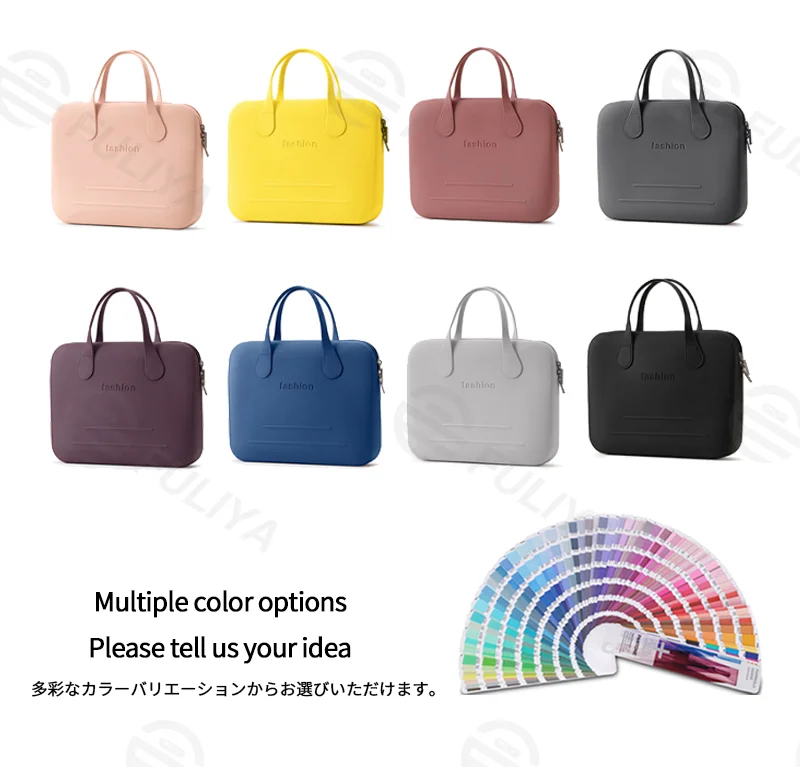 Guangzhou Fuliya Industry Co.,Ltd C-81400 This thick waterproof EVA bag is abrasion-resistant, tear-resistant, large-capacity with no bulging, dual-head zipper, and reinforced handles - for laptops, cosmetics, travel, and daily use.
