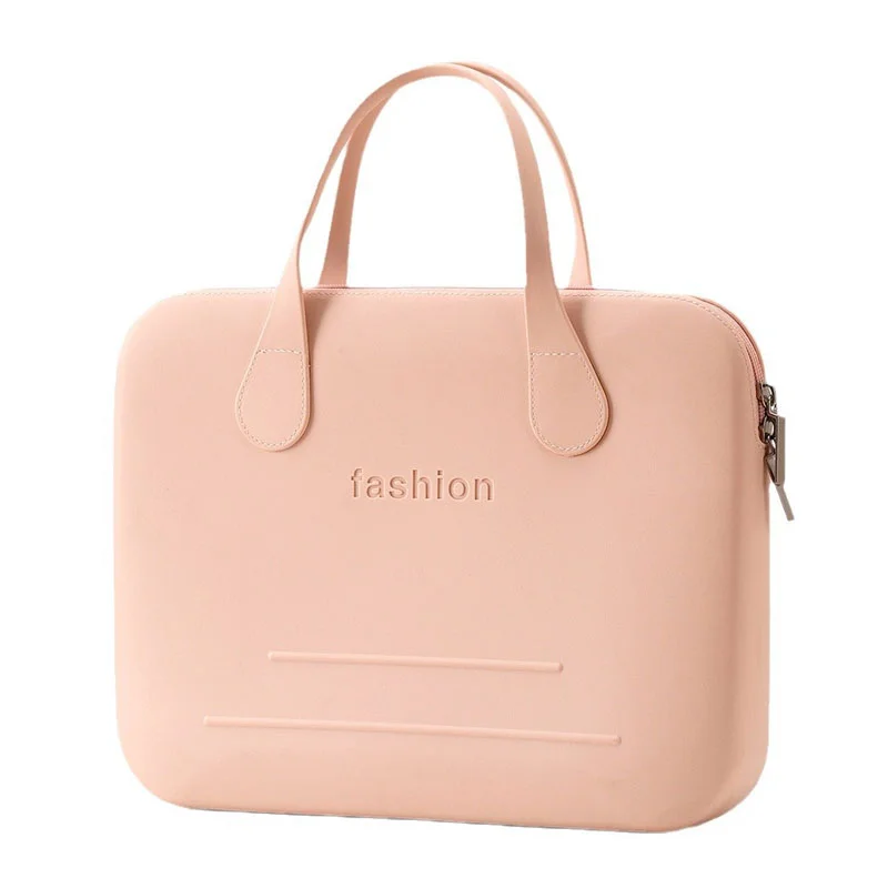 Guangzhou Fuliya Industry Co.,Ltd C-81400 This thick waterproof EVA bag is abrasion-resistant, tear-resistant, large-capacity with no bulging, dual-head zipper, and reinforced handles - for laptops, cosmetics, travel, and daily use.