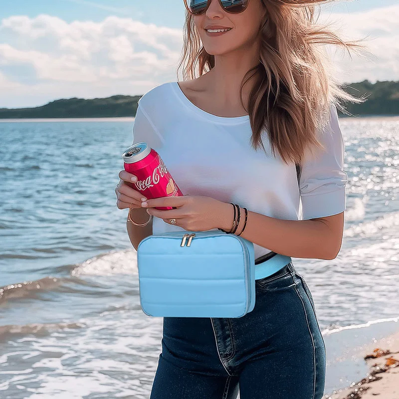 Guangzhou Fuliya Industry Co.,Ltd C-81411 This multi‑functional insulated waist pack is made of waterproof PEVA, keeps drinks cold, with smooth zipper and adjustable strap, waist/crossbody carry – ideal for hiking, camping, and travel.