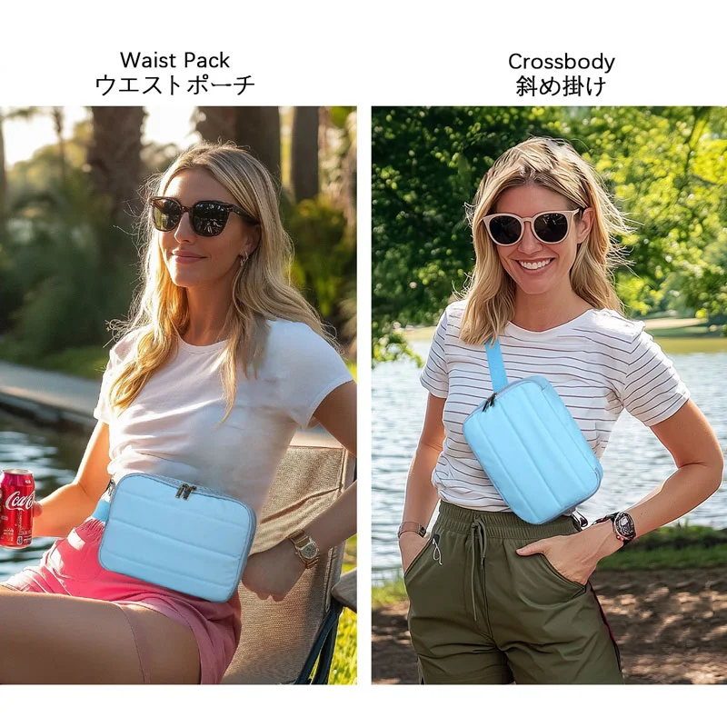Guangzhou Fuliya Industry Co.,Ltd C-81411 This multi‑functional insulated waist pack is made of waterproof PEVA, keeps drinks cold, with smooth zipper and adjustable strap, waist/crossbody carry – ideal for hiking, camping, and travel.
