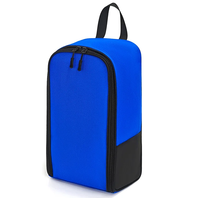 Guangzhou Fuliya Industry Co.,Ltd C-81415 This shoe bag is made of high-density Oxford fabric, water-proof and dust-proof, with ventilation holes, dual-zipper wide opening, and large capacity - for gym, travel, and daily use.
