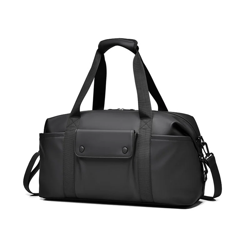Guangzhou Fuliya Industry Co.,Ltd C-81428 This large-capacity travel bag is waterproof and durable, with wet/dry separation, multiple external pockets, trolley strap, and hand/crossbody carry - for 3-5 day business trips, travel, and gym.