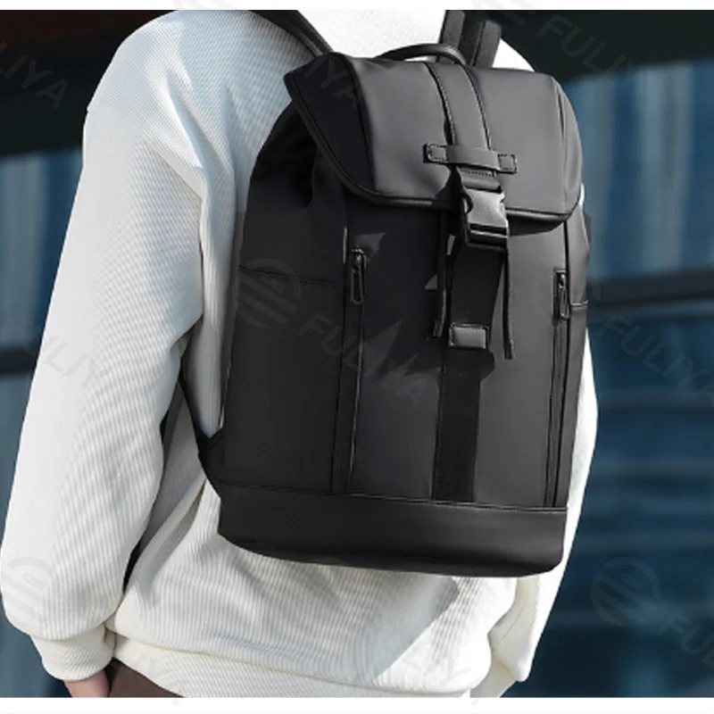 Guangzhou Fuliya Industry Co.,Ltd C-81429 This lightweight business backpack is water‑repellent and durable, with large capacity and multiple pockets, plus a trolley strap – perfect for commuting and business trips.