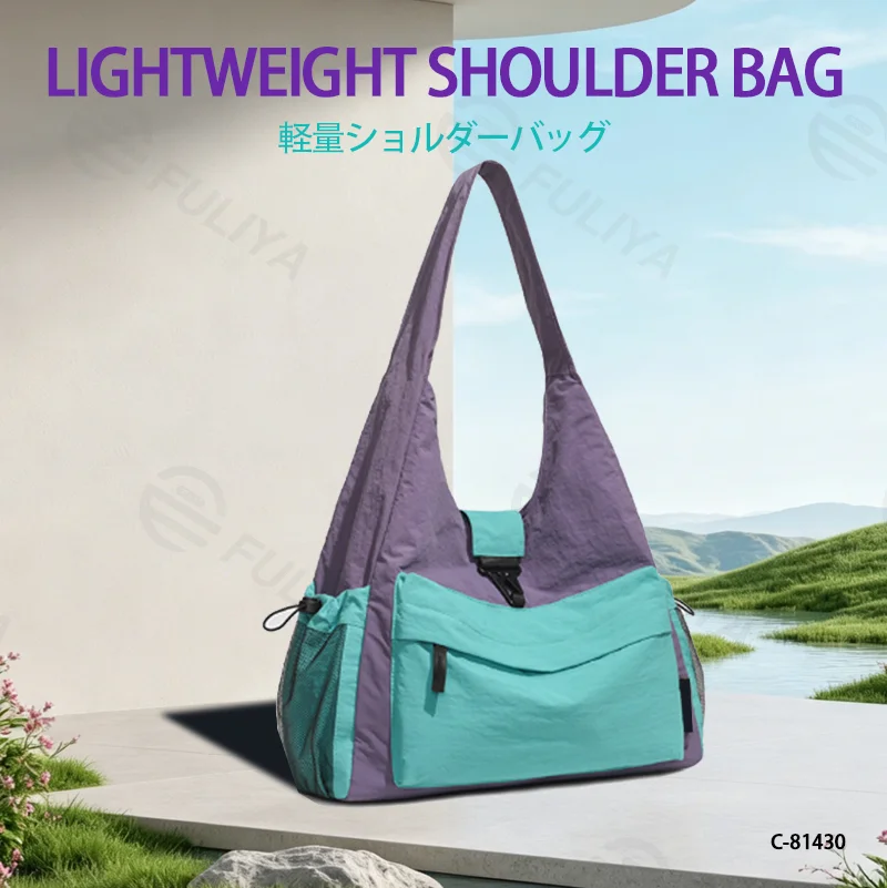 広州富麗雅実業有限会社 バックパック C-81430 – 正面画像 – 全体シルエットと主収納部の開口部を展示 (1/6)