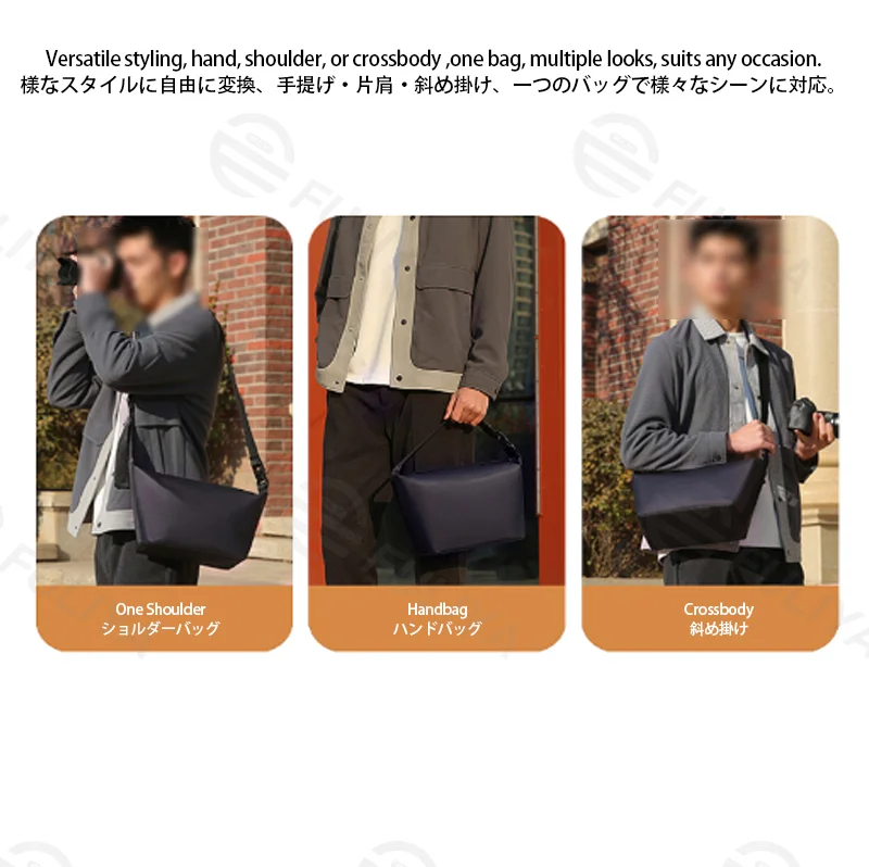Guangzhou Fuliya Industry Co.,Ltd C-81431 This camera bag features durable waterproof PU coating, removable padded dividers, iPad compartment, and hand/shoulder/crossbody carry – for photography and daily use.