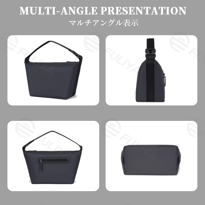 Guangzhou Fuliya Industry Co.,Ltd C-81431 This camera bag features durable waterproof PU coating, removable padded dividers, iPad compartment, and hand/shoulder/crossbody carry – for photography and daily use.