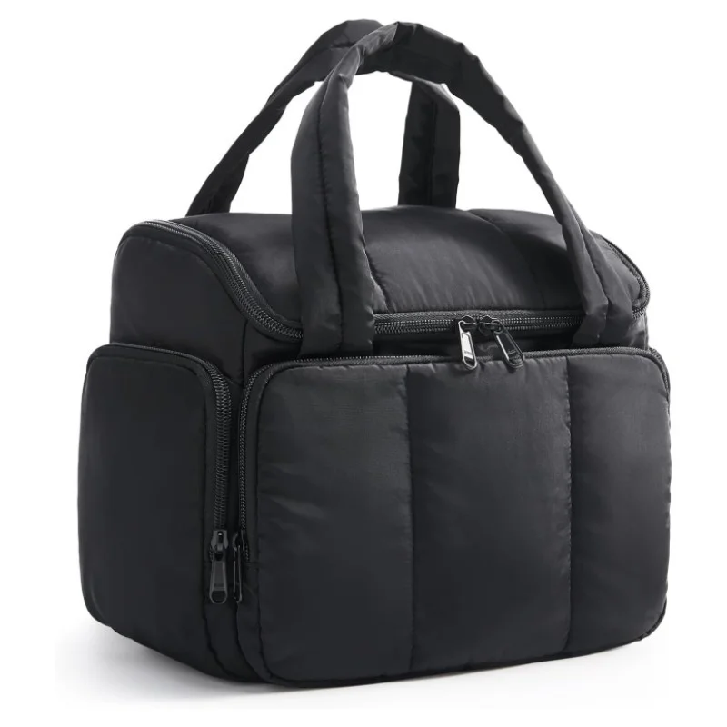 Guangzhou Fuliya Industry Co.,Ltd C-81432 This fluffy makeup bag is lightweight, water‑resistant with smooth zippers, 180° wide opening, and multiple mesh pockets – for travel and daily organization.