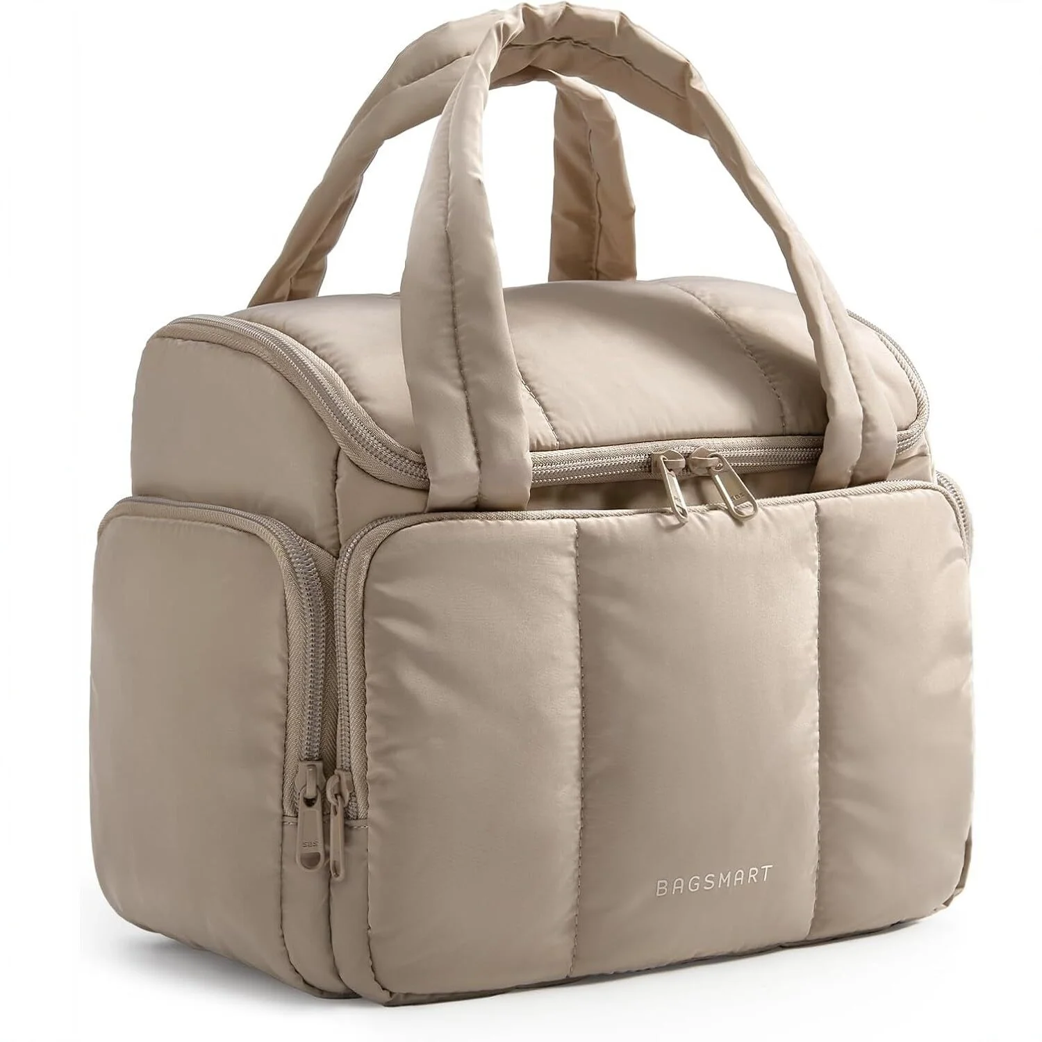 Guangzhou Fuliya Industry Co.,Ltd C-81432 This fluffy makeup bag is lightweight, water‑resistant with smooth zippers, 180° wide opening, and multiple mesh pockets – for travel and daily organization.