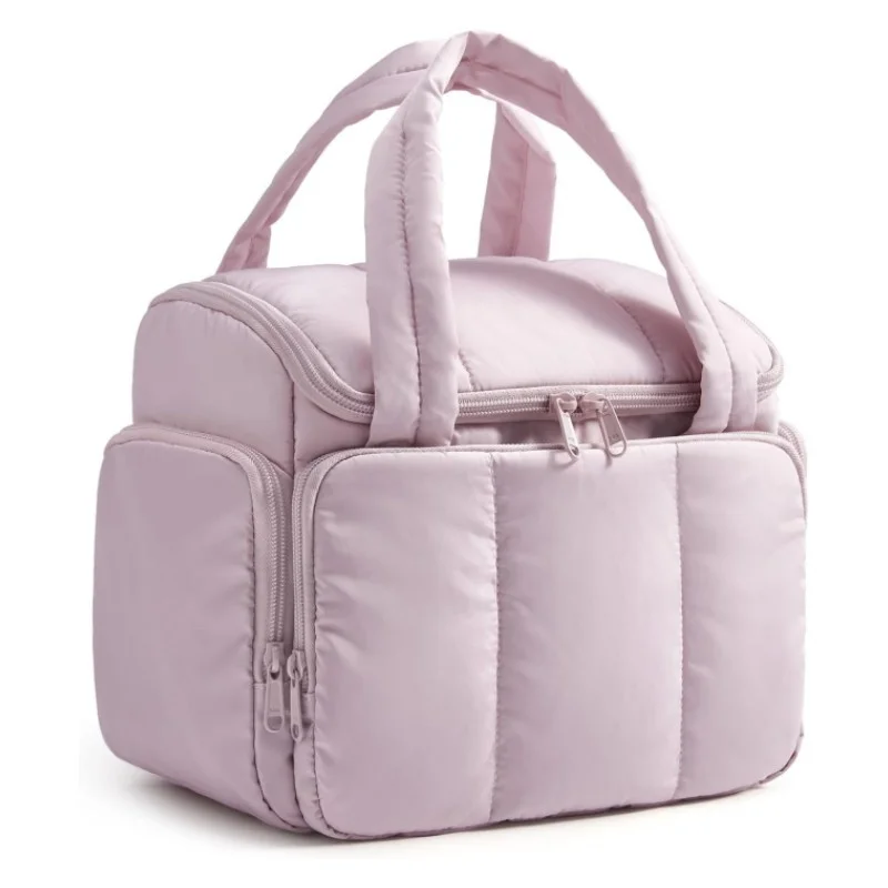 Guangzhou Fuliya Industry Co.,Ltd C-81432 This fluffy makeup bag is lightweight, water‑resistant with smooth zippers, 180° wide opening, and multiple mesh pockets – for travel and daily organization.