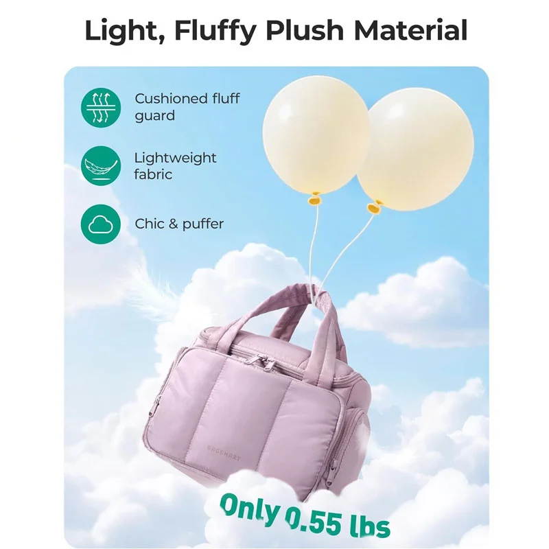 Guangzhou Fuliya Industry Co.,Ltd C-81432 This fluffy makeup bag is lightweight, water‑resistant with smooth zippers, 180° wide opening, and multiple mesh pockets – for travel and daily organization.