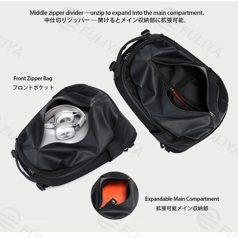 広州富麗雅実業有限会社 C-81440 このバックパックは多種ヘルメット対応、ハニカム通気背負い、バスケットボールや旅行荷物に対応する拡張可能、スーツケースベルト、滑り止めバックル、防犯ポケット付き – ライディング・通勤・旅行に。