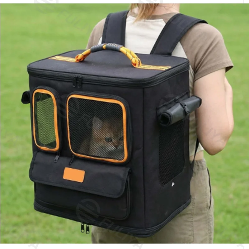 Guangzhou Fuliya Industry Co., Ltd Pet Carrier Bag C-81443 – Side view showing slim profile and strap attachment points (2/6)