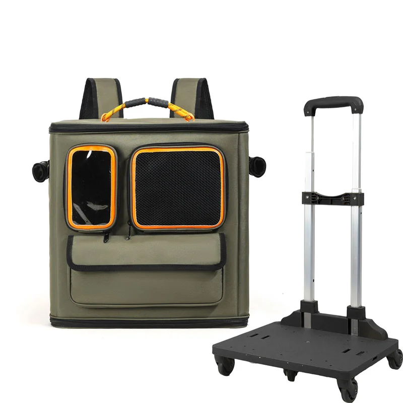 Guangzhou Fuliya Industry Co., Ltd Pet Carrier Bag C-81443 – Back view showing logo placement and breathable mesh panel (6/6)