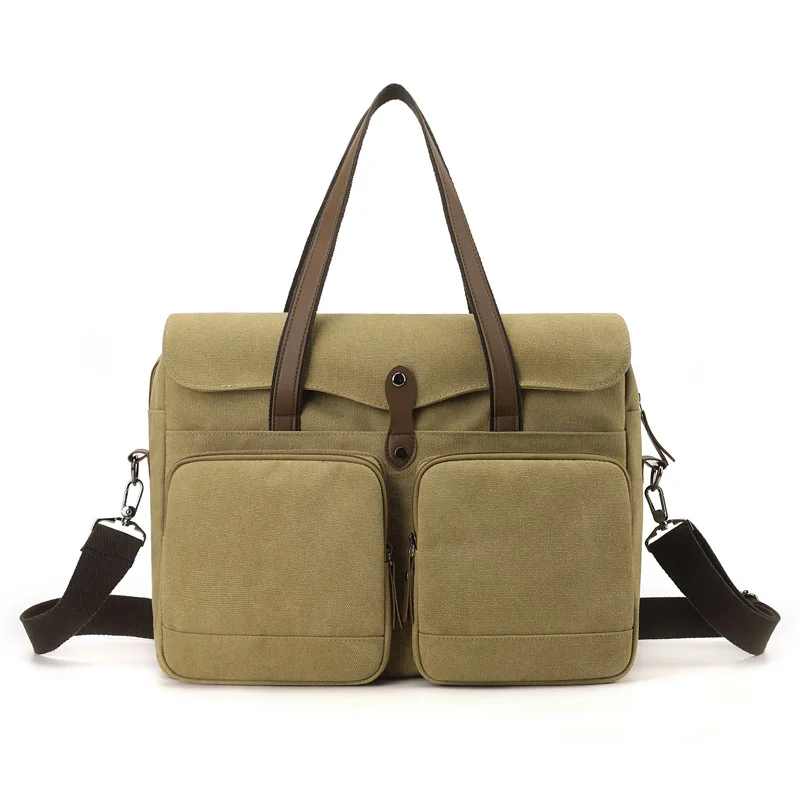 Guangzhou Fuliya Industry Co.,Ltd C-81445 This canvas bag is lightweight and soft, with hand/shoulder/crossbody carry, multi‑layer pockets – for commuting and casual use.