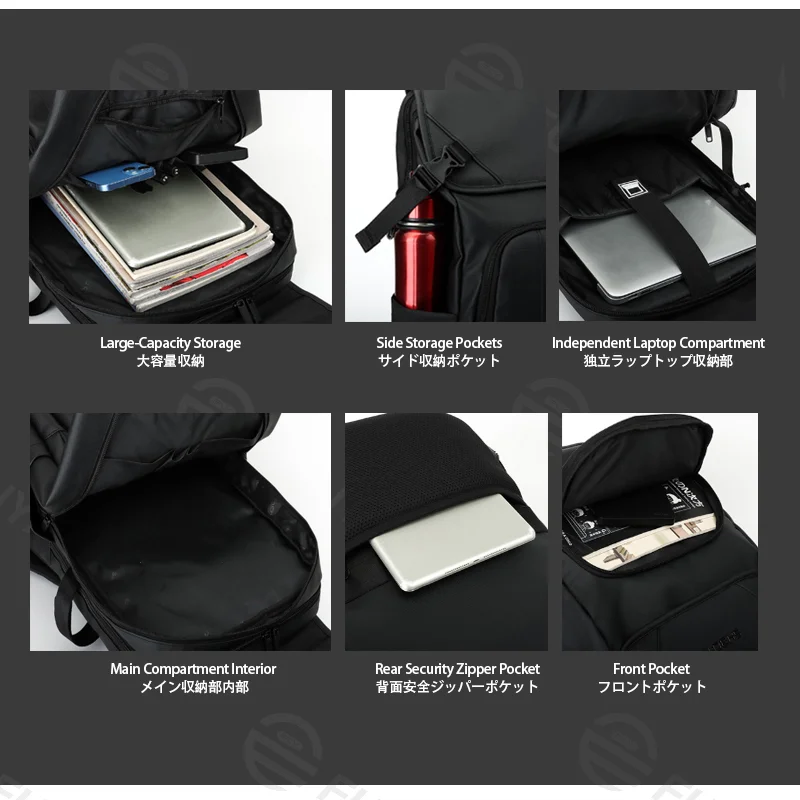 Guangzhou Fuliya Industry Co., Ltd Laptop Backpack C-81449 – Interior showing laptop sleeve, dividers and storage space (4/6)