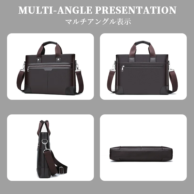 Guangzhou Fuliya Industry Co.,Ltd C-81456 This slim briefcase is lightweight, water‑repellent, scratch‑resistant, spacious with compartments, comfortable handle, and shoulder/crossbody strap – for commuting and business trips.