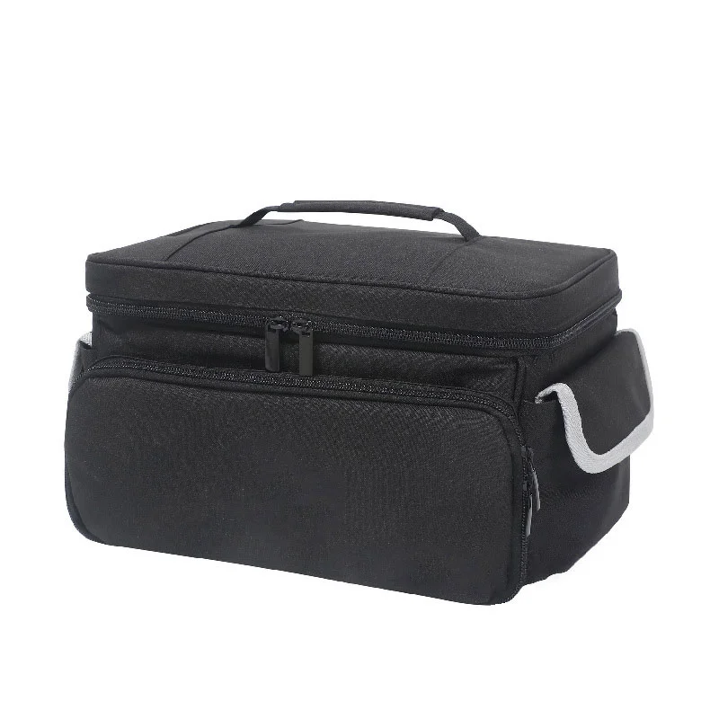 Guangzhou Fuliya Industry Co.,Ltd C-81468 This portable first aid bag has multiple pockets, large capacity, a handle, double zippers, and durable material – for camping, travel, car, and home.