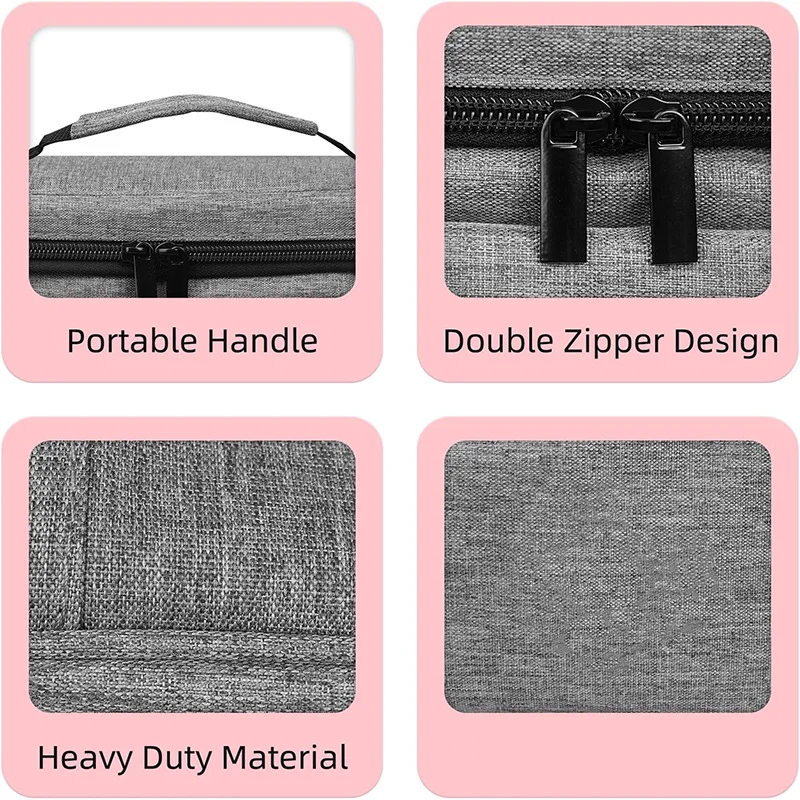 Guangzhou Fuliya Industry Co.,Ltd C-81468 This portable first aid bag has multiple pockets, large capacity, a handle, double zippers, and durable material – for camping, travel, car, and home.