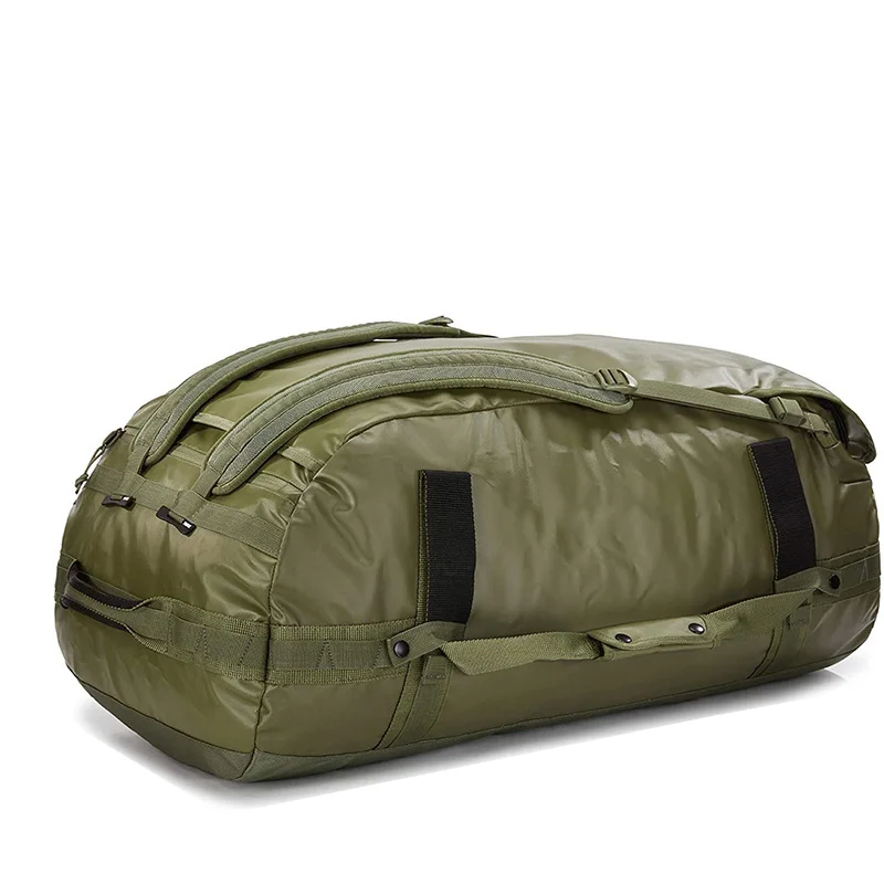 Guangzhou Fuliya Industry Co.,Ltd C-80920  Water-resistant sports travel duffel, large capacity, internal mesh pocket, dual zipper, and adjustable strap - hand or backpack carry for gym, camping, hiking, and weekend trips.