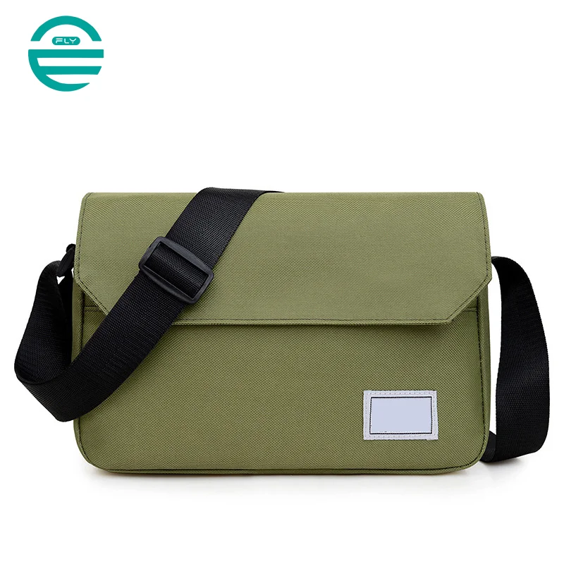 Guangzhou Fuliya Industry Co.,Ltd C-80923  Stylish minimalist crossbody bag, lightweight fabric approx. 0.21kg, square design, multi-compartment large capacity - for commuting, outdoor, sports, and business trips.